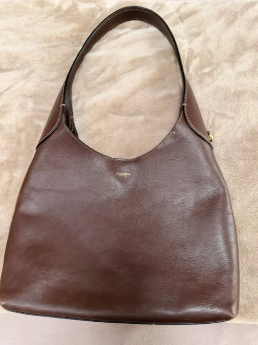 Coach Brown Leather Shoulder Bag Purse Like New Gently Used